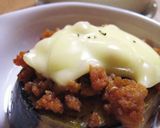 米茄子のピリ辛そぼろチーズ焼き❤作り方5写真