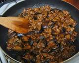 ご飯がっつり！ナスと豚ひき肉の甘味噌丼作り方5写真