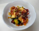 ポキ風♪まぐろの食べるラー油和え☆作り方5写真