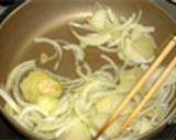 タコとジャガイモのにんにく炒め作り方4写真