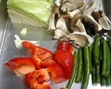 メカジキと野菜の蒸し煮、カレー風味作り方1写真