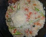 トマトとアスパラのチーズリゾット作り方7写真