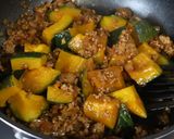 家族絶賛☆かぼちゃのカレーミートグラタン作り方3写真