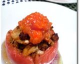 豚キムチーズのトマトカップ作り方5写真