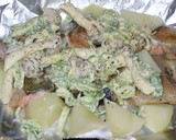 鮭・じゃがいも・きのこのねぎマヨ焼き♪作り方4写真
