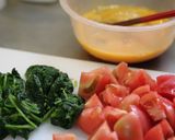 三色炒めのエビチリ風味作り方1写真