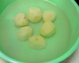 手羽元とじゃがいもの甘辛煮作り方1写真