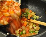 ミネストローネでパスタ（賄い風）作り方4写真
