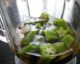 オクラ入り麺つゆのネバネバそうめん作り方3写真