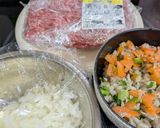 豆腐ハンバーグ・ダイエット編・油不使用！作り方1写真