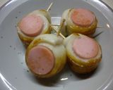 Oお弁当（魚肉ソーセージの竹輪巻き焼き）作り方4写真
