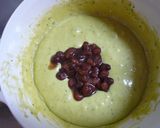 炊飯器抹茶ケーキinあずき♪作り方2写真