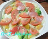 トマトと夏野菜のホワイトクリームグラタン作り方6写真