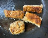 餃子の皮で！サクサク濃厚☆ミルフィーユ風作り方3写真