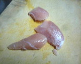 ポテトの衣で　ささみの唐揚げ風味焼き作り方1写真