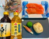 秋鮭と蓮根の和風マリネ　〜すだち風味〜作り方1写真