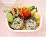 彩りごはんdeフルーツのっけ・おにぎり♪作り方3写真