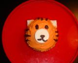 カップケーキ動物デコレーション4 トラ作り方8写真