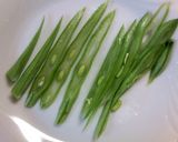 千切りささげのおかかめんつゆソテー作り方1写真