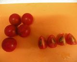 オクラとミニトマトの胡麻和え作り方1写真