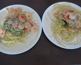 サーモンと海老のクリームパスタ作り方5写真