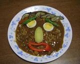 夏野菜のお絵かきカレー作り方3写真