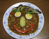 夏野菜のお絵かきカレー作り方4写真