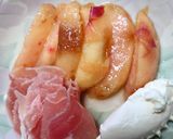 ヨウサマの減塩おやじの桃の冷製うどん作り方3写真