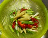 海老と野菜のココナッツXO醬炒め作り方3写真