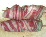オクラとミニトマトの豚バラ巻き串焼き作り方3写真