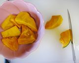 とら柄のパンプキンロールケーキ作り方3写真