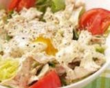 胡麻とチーズの香ばしシーザーサラダパスタ作り方4写真