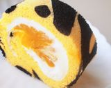 とら柄のパンプキンロールケーキ作り方35写真