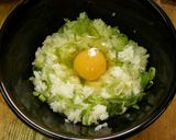 ネギ飯で牛丼　九条ネギ　紅生姜作り方2写真