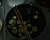 なすびベーコンミートソースパスタ作り方2写真