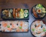 スマイルしゃけのお弁当(*'-'*)v作り方5写真