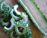 揚げないゴーヤの唐揚げ☺つまみに最高☺作り方1写真