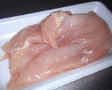 簡単☆ヘルシー鶏むね肉の酒蒸し作り方1写真