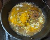フライパン1つで簡単コロッケ卵とじ丼作り方6写真