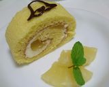 パイナップルロールケーキ作り方13写真