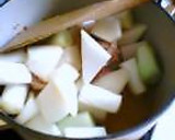 水なしで作る大根と白ねぎの煮物作り方3写真