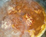 カレー煮込みハンバーグ&焼き野菜作り方4写真