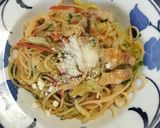 パンチェッタとキャベツのトマトパスタ作り方11写真