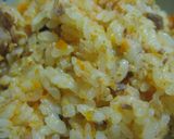 あけぼのさけ缶で作るニンジン炊き込みご飯作り方3写真
