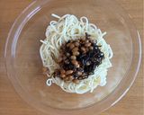 納豆と塩昆布の冷うどん作り方2写真