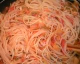 鮭とキャベツのトマトソースパスタ作り方4写真