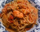 鮭とキャベツのトマトソースパスタ作り方5写真