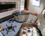 お盆に　茹でまんじゅう作り方11写真
