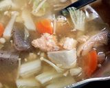 あけぼのさけ缶で簡単　具沢山鮭汁作り方5写真