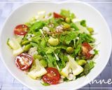 ☆押麦＆水菜のレモンドレッシングサラダ☆作り方6写真
